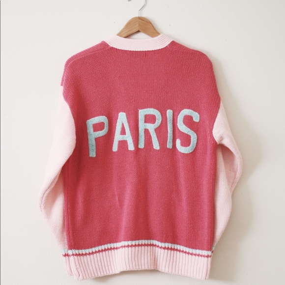 VINTAGE BUBBLE GUM PINK CARDIGAN - Picture 2 of 2